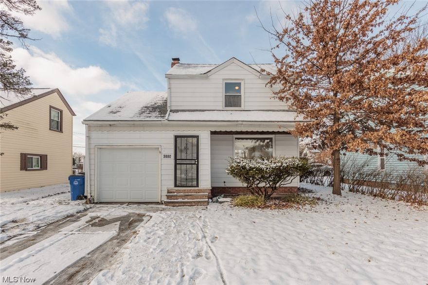Welcome home to your completely remodeled, move-in ready colonial on a beautiful tree lined street in Cleveland. Enter through the front door into the open concept dining/living area featuring new vinyl plank flooring, fresh paint and new windows including modern glass block. The completely updated kitchen showcases brand new cabinets with fresh hardware and quartz countertops. Head upstairs to find three generous bedrooms and a full updated bathroom with new vanity and subway tile shower/tub combo. The fenced in back yard is perfect for entertaining. Updates galore in this sweet house including all new windows throughout, new roof and gutters, new hot water tank, new high efficiency furnace, modern glass block in living room and basement, entire house was re wired with new electricity, entire house has new plumbing, new garage door, vinyl flooring, paint, and all new lighting. Enjoy worry free living for decades in this masterfully renovated home.