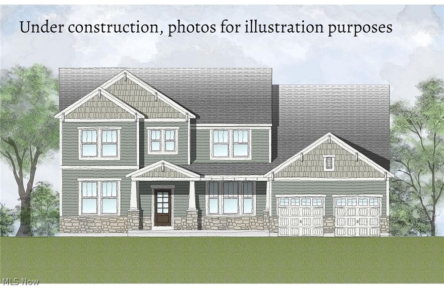 Gorgeous first floor master home, the Drees Home Brennan design due for completion early summer 2021. The family room is complete with vaulted beamed ceiling overlooking the amazing kitchen & covered porch w/ fireplace. Upstairs guest bedrooms w/ a loft provides plenty of privacy. 3 car garage supplies extra storage. You will love the finished basement with 9ft ceilings, oversized & open entertaining space plus a full bathroom! This is your last opportunity to have a brand new Drees Home in Highland Park! This home is currently under construction and photos are for illustration purposes.