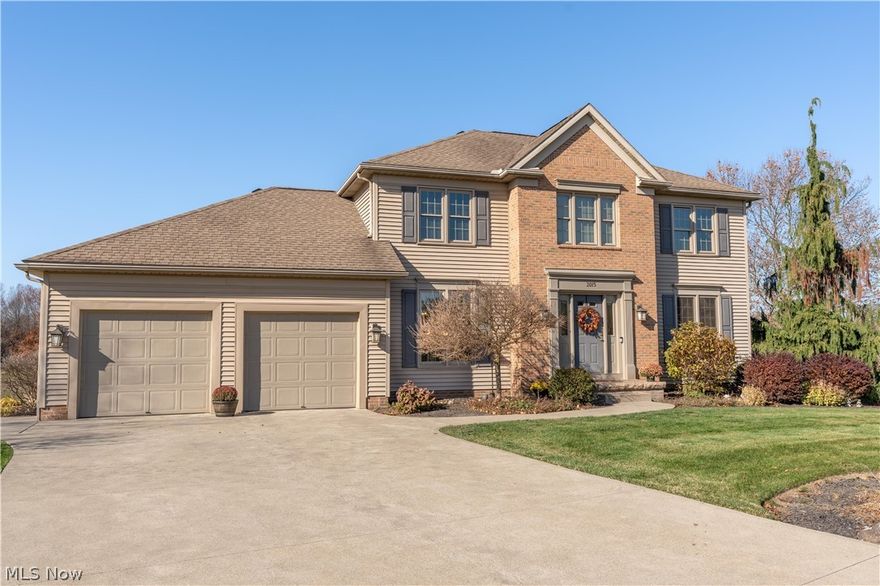 Love where you live! That is always the goal and it is found here. Get ready to roll out the welcome mat w/ style and grace. Situated on a culdesac, this home is ideal for indoor and outdoor activities. Offered is an additional 1176 in the LL per owner and it is semi-finished w/ an additional 5th bedroom or home office option. Upon arrival, a welcoming foyer greets you. For work-at-home demands the office space is tucked perfectly just off of the family gathering areas and the foyer. However it is terrific flex space for how you live. There is also potential for an at home office in the lower level walk out. The kitchen and living area are open-concept, with generous natural light. The home has a total of 4-5 bedrooms, Enjoy family dinners in the formal dining room adjacent to the kitchen. The spacious and bright kitchen with an island in the center is perfect for food prep and casual dining. Plus, there's plenty of cupboard space for pots, pans, and other cooking essentials. This floor plan is terrific for family time and entertaining. The  lower level offers tons of additional space for all your families needs. Create a space for additional entertaining, a workspace and even a workout room ---perhaps even an additional living suite for a parent or college kid? This area is a walk-out to the beautiful water view! Built by Custom Builder Scott McCue Homes. See the photos-how about that pond/golf course view? There is a 3rd garage door/golf cart bay at the side of the home, pretty handy! Close to shopping, dining, and the freeway. This home is a gem.