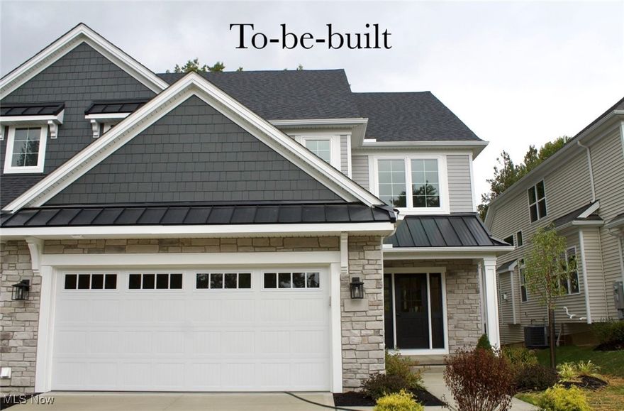 Beautiful 1st-floor primary suite with full basement, rear covered deck, and 2-car garage situated within the Brecksville-Broadview Hts. school district, minutes from I-77, Community Rec Center, Metroparks, shopping and dining. This popular villa features an open concept design, with the well-equipped kitchen open to the great room that features soaring ceilings, a cozy gas fireplace, and an abundance of windows that let in loads of natural light.  The spacious mudroom offers optional built-in lockers and a conveniently located half bath. The main-floor primary suite boasts a beautiful vaulted ceiling, en suite bath with spa-like shower and dual quartz vanities, walk-in closet, and private access to the back covered porch, perfect for enjoying morning coffee.  Upstairs, you'll find two additional bedrooms, each with walk-in closets, a full bath, and a sizable loft ideal for an additional media room, work-from-home, exercise area or other needs.  This property offers a low-maintenance lifestyle, with snow removal and lawn care handled by the HOA.  Walking distance to amenities and everyday necessities and just 25 minutes from downtown Cleveland, this prime location provides the ultimate in convenience.  Home is to be built for a 2026 move-in. Buyers can customize with their own selections!