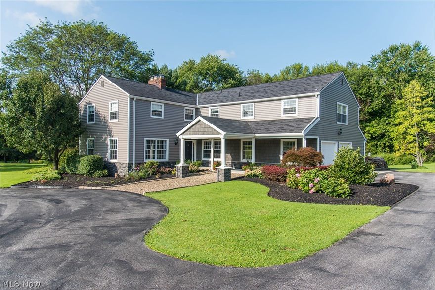 Welcome to this 6000 sqft renovated colonial on a majestic 6.3 acre park like lot. The home boasts a huge 36x16 remodeled gourmet kitchen with a 14 ft. center island seating for 6. Other Kitchen features include granite counters, wine fridge, all top of the line appliances and a gorgeous hammered copper farmers sink. The great room has gorgeous vaulted wood ceiling, huge stone fireplace and Pella Doors that lead to the patio. Upstairs features 6 true bedrooms with all new hand scraped hardwood floors. The master features a huge updated glamour bath with huge dual walk in closets. The newly finished basement in 2015 is spectacular and perfect for entertaining with a 23x13 workout room, Custom built theater room with 1080 HD projector, wine room, a huge rustic bar, stove and under the counter bar fridge. Kinetico whole house filtration, Water Softener, new Stainless Steel well pump installed in 2013. Freshly painted throughout 2015. The back yard features a stunning gazebo with electric