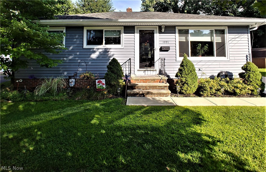 Beautiful well maintained updated ranch inside and out! IMMACULATE 3 bedroom 2 ba Eat in kitchen spacious sun room with french doors off the kitchen and access to the park like setting back yard. The second owner of this house took great pride in ownership. Updates include Kitchen 2007, plenty of maple cabinets, breakfast bar added, recess lighting as well as under cabinet lighting installed and stainless steel gas range. Newer windows 2014 through out the home, as well as the sun room windows. Bathroom totally updated 2014, jetted tub, porcelain floor. All hardwood floors refinished 2017 and all bedrooms including living room have cordless cellular blinds. Basement remodeled with ceramic floor, dining area, and a wall of closets. Spacious full bathroom with shower in basement also updated. Vented glass block windows, updated electrical box 2018 Attic insulated
New vinyl siding, driveway and walkway. New security flood lights and nicely landscaped. New 10 year smoke detectors. All ap