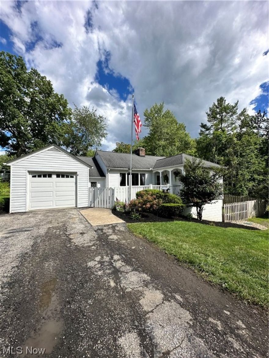 Don't miss this cute 2 bedroom 2 full bath ranch with one car attached garage on a very nice lot. Updates include furnace and AC new in 2017, new hot water tank in 2022, kitchen updated with built in bench and countertop which can with stand heat up to 500 degrees.  Walk in closet in master bedroom.  Hardwood floors in both bedrooms.  Living room with fireplace and built in shelves.  Full walkout basement with full bath and possible 3rd bedroom and recreation room and laundry room, glass block windows and storage underneath steps.  Outside you'll find a fenced back yard, a 10 x 12 storage shed, and raised beds for  your garden.