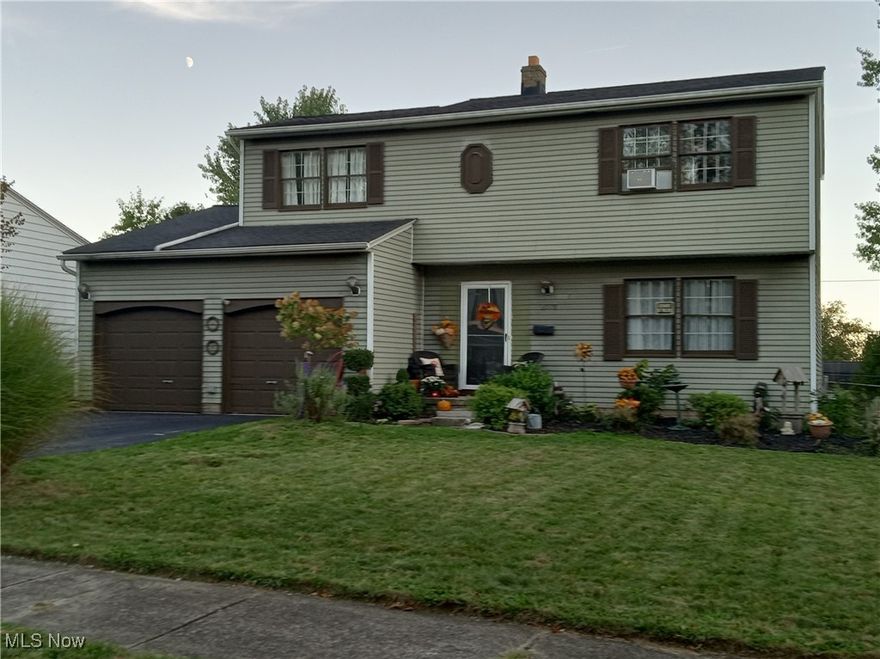 Looking for space? Come see this four bedroom colonial in Saybrook Estates! Long time owners are ready for their next chapter and have enjoyed raising their family here! You'll appreciate the no outlet street and fenced yard! Enjoy outdoor entertaining on these warm autumn days on the large deck and patio! The main floor offers a living room, dining room, family room and spacious kitchen with an island! Upstairs, you will find four bedrooms with a nice size master bedroom! There's extra space in the basement---perfect for a man cave, craft room, or playroom and a large crawl space for storage! Recent updates include: asphalt driveway- 5/2025; H20 tank-1/2024; electric range-9/2024; new outdoor lighting; attic fan-2021; updated electrical panel and GFCI's-2022; kitchen remodeled-2021 and includes all appliances; roof-2013: a complete tear off! Garfield Heights Point of Sale Exterior Inspection was completed and there were no violations! Awesome location--close to shopping, bus line, schools and MORE! Schedule your showing and soon you will be "Home Sweet Home!"