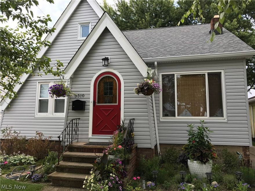 Welcome to this updated modern ranch home.  Many updates include brand New Roof and insulated Vinyl Siding in 2017, Rebuilt chimney 2017, Completely New Kitchen 2016, Original front door has been refinished, entertaining patio with pergola, modernized bathroom with the original beautiful tile floor, new storm door on back,  updated windows, newer garage with electric, door opener and drain in front. Other amenities include: Hardwood floors throughout, Honeywell Smart thermostat that is also operable through an app while you are away, 3 ceiling fans with remotes, all LED lighting on main floor and outside flood lights, electric Fireplace insert, Laundry chute, very spacious rooms, basement is partially finished, loads of storage in full basement and large attic. Completely fenced yard with gates across driveway. Centrally located to many amenities - schools, parks, RTA, shopping, etc.