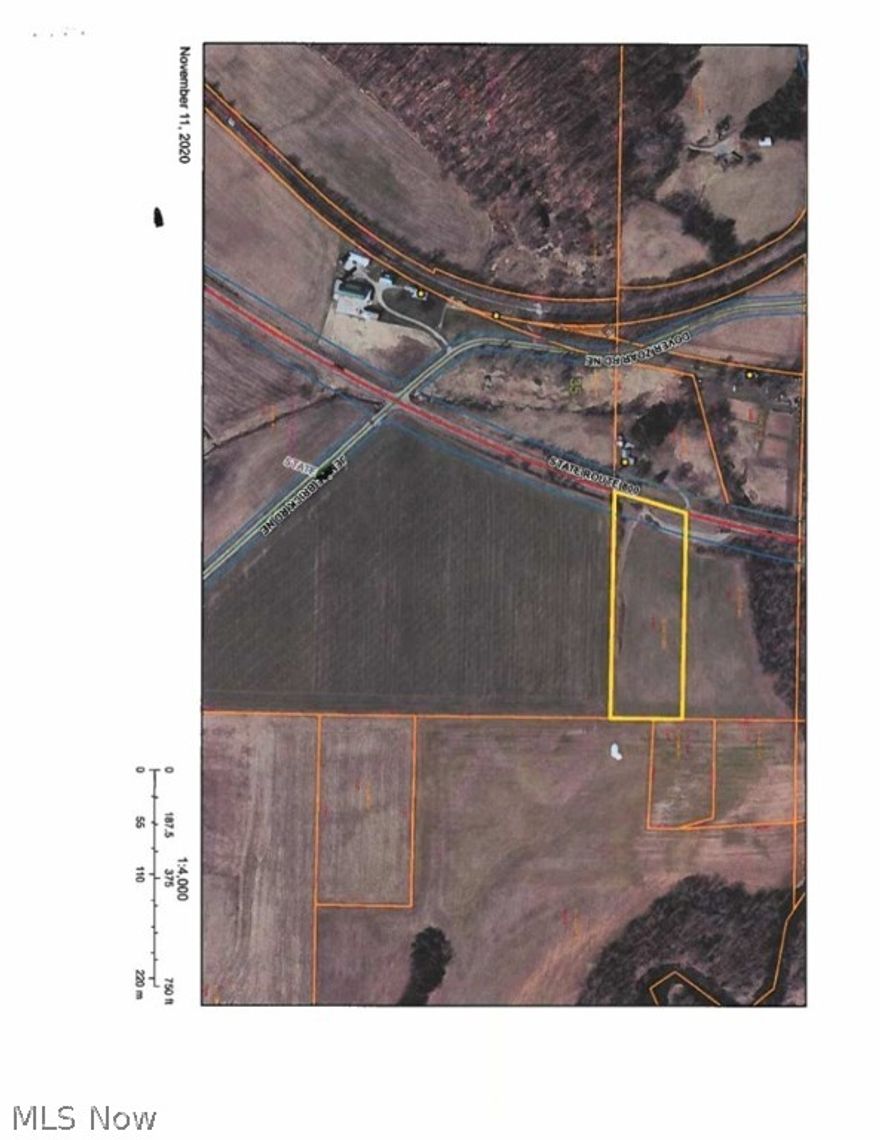 9.54 acres of vacant land.  522' of frontage on State Route 800.  2 Tuscarawas county parcels for 1 price. 4.9 acres of pasture, 2 acres of woods and 2.5 tillable.  To settle estate of Ruth Linder.