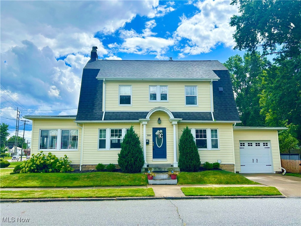 Original charm meets fresh and trendy with this lovely dutch colonial. Lovingly maintained, this home is loaded with classic details throughout like original hardwood floors, doors and millwork. The first floor has an open feel with its high ceilings, great flow and plenty of windows. There is a living room with wood-burning fireplace, a sunroom with custom shades, a formal dining room for entertaining and an updated kitchen with butcher block countertops and stainless steel appliances. Second floor offers an owner's ensuite, two additional bedrooms and an updated, hall bath. The third floor offers a larger space that is currently being used as a walk-up closet and a room that can be used as a 4th bedroom or dedicated office. The waterproofed basement is where you will find the washer and dryer and plenty of room for storage. Out back there is a fire pit, dining patio and huge fenced-in yard for play. The one-car, attached garage completes this lovely home. Conveniently located on the Linden Park Walking Trail and just minutes from the Natatorium, shopping, dining, and quick access to RT8. Some updates include: bath remodel 2024, AC 2023, kitchen remodel 2019, siding and basement waterproofing 2015, roof and windows 2014. Check out our 3D tour and call for your showing today