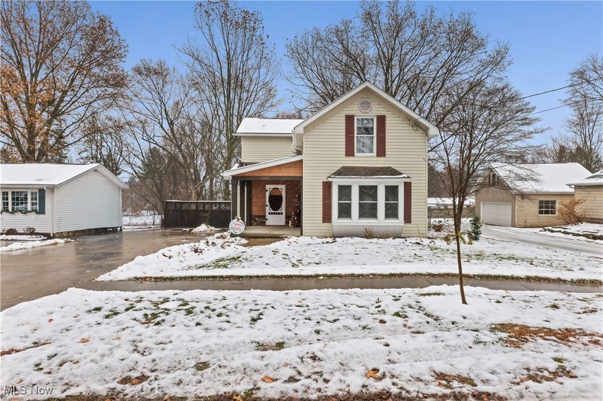 This updated home offers a spacious living room with office nook, cherry cabinet kitchen, 3 generously sized bedrooms and 2 ½ baths. A partially finished basement provides versatile space for recreation, possible 4th bedroom or storage. French doors open to a 20x24 oversize deck, perfect for entertaining or enjoying quiet evenings outdoors. The fully fenced backyard, and a newer storage shed for added convenience. Thoughtful updates throughout combine comfort and functionality an exceptional opportunity for today’s buyer.