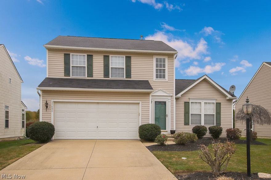 Truly an Exceptional Home Awaits...This 2004 built 3 bedrooms, 2.5 bath Spacious Home includes a full deep basement that includes plumbing for a future bath, vaulted great room w/upgraded corner cozy fireplace for those romantic winter evenings, light filled kitchen w/appliances included, Owner's suite w/private bath & ample walk in closet for convenience & all of this situated on a premium lot that includes a professionally landscaped patio that overlooks greenspace & trees...Nice! This beautiful home has been carefully cared for carefully with pride of ownership that will shine through including updated carpeting. Enter to an open floor plan w/a large great room that boast of volume ceiling and open to the oak kitchen w/added peninsula for extra counter space...pantry, large dinette w/slider to private back yard, more....perfect for entertaining! Owner suite is sure to delight & pamper. Basement includes endless possibility...perfect rec room. Home includes loads of storage, security