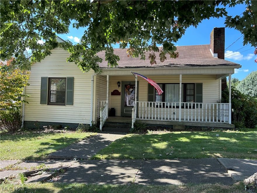 Upsizing and looking for more room? This cute home features a covered front porch, a well lit living room with a large picture window, cozy gas fireplace with brick and flanking windows. Nice dining room for entertaining.  Large eat in kitchen has room for your table or island with seating.  Stainless appliances, spacious countertop and cabinets.  The  family room off the kitchen is convenient for entertaining.  Two bedrooms, 2 full baths on the first floor and laundry including washer and dryer. Office area on the first floor has stairs that lead to a large bedroom on the second floor.  This is a captured room, for a 3rd and/or 4th bedroom.  Off the kitchen the hallway is a deck that is 3/4 covered for your morning coffee and magazine or grilling and chilling with family and friends. Under the deck is a patio which would make a perfect potting area for your garden plans. Driveway is not owned by Seller (Village owned) but is shared with the neighbor. 3 car garage.   Home Warranty!