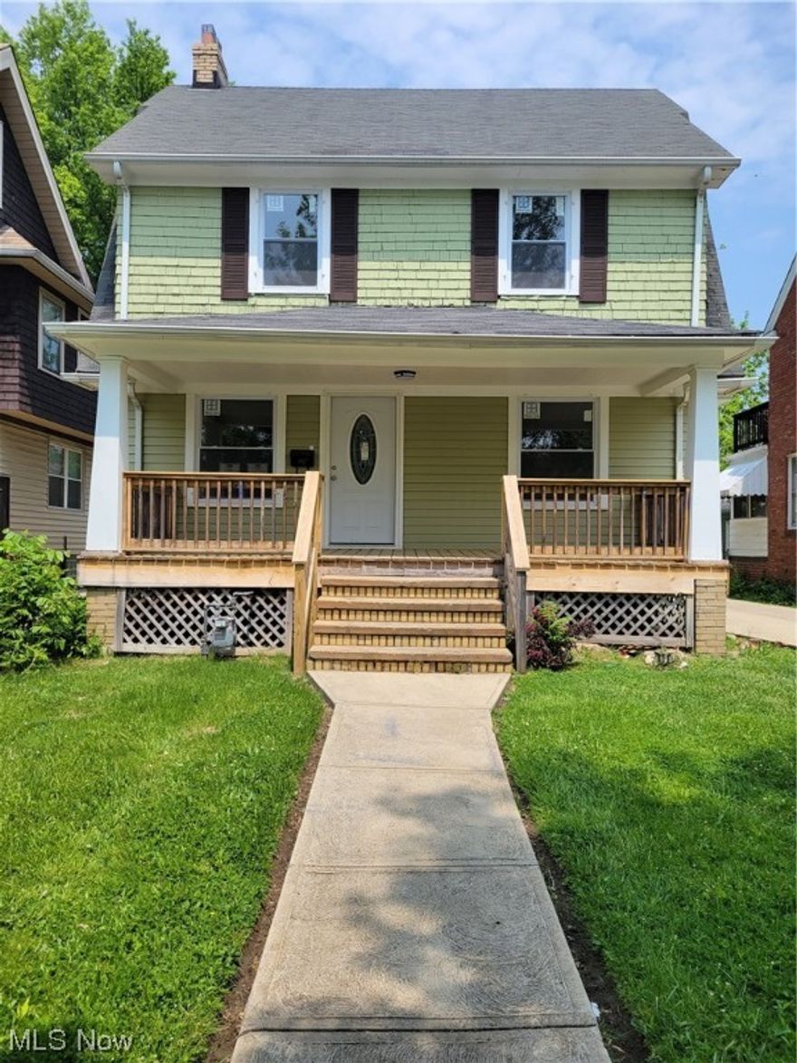 Welcome to this beautiful Cleveland Heights Home that has been completely updated with new windows, fresh paint, and two fully updated bathrooms. If you're looking for space, this home is for you. This home have a living room, dinning room and a sitting room with a patio door that opens to the backyard. This home is walking distance to Noble Elementary School.  Seller will be putting on a new roof.  This home is a must see.