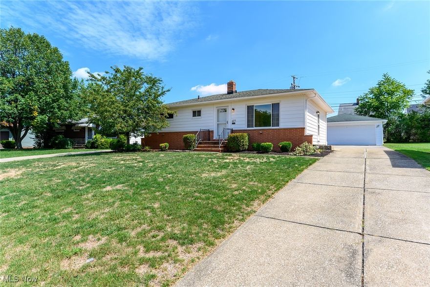 Welcome to this 3 bedroom 2 full bath ranch updated with luxury vinyl plank flooring, new paint, new kitchen with backsplash, finished lower level, and updated main bath. Two car detached garage and fenced backyard.