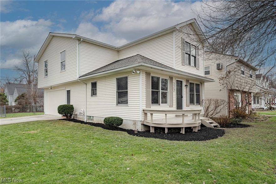 Move right into this completely renovated colonial in Willoughby! This delightful home features over 1900 square feet of living space with 4 bedrooms, 1.5 bathrooms, a beautifully renovated kitchen, updated flooring throughout, crisp neutral paint, and more! The front door opens from the welcoming front porch into a very spacious living room with fresh LVP flooring that flows into the kitchen. Here you will find a full complement of stainless steel appliances, quartz countertops, new cabinetry, and a sun-filled dining area. An updated half bathroom completes the first floor. Upstairs, there are four generously-sized bedrooms, all with fresh carpeting and ample closet space. Situated between the bedrooms is a tastefully updated full bathroom with a double vanity, soaking tub, and a step-in shower with a ceramic tile surround. The lower level includes a finished rec room with naturestone flooring that flows into the laundry / utility room. Outside, there is a fully fenced-in back yard. Fantastic location just a block from the lakeshore and just minutes away from parks, shops, and Rt 2. Don't miss this one!