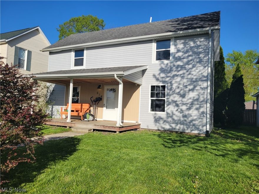 Nice 3 bedroom 2 bath home on a quiet brick street. Large bedroom on main level with full main bath. Kitchen with space for an oversized stove. Upstairs has two good sized bedrooms and a second full bath. Spacious yard in back.