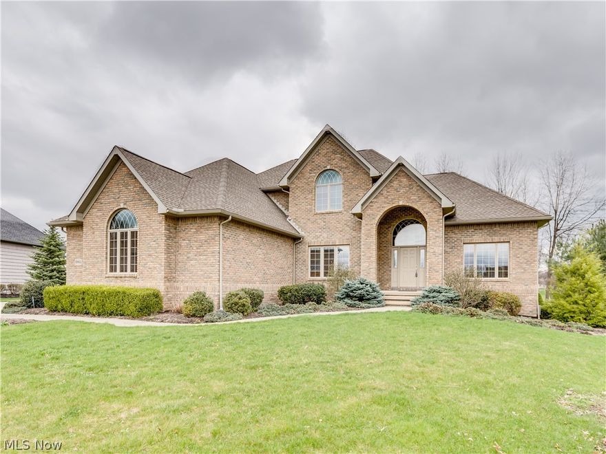 Phenomenal all brick 1.5 story contemporary on .49 acre cul de sac lot in Chenoweth Estates, a golf course community* Quality built 2005 by Somers & Swartzentruber w/4 BR (1st flr master), 2 full/2 half BA, approx. 3171SF plus 1400SF in the beautifully finished walkout lower level* 2 story foyer w/custom curved staircase, oak flr & palladium window* Great rm w/window wall & den w/wall of built ins & crown molding--both w/11' ceilings* 9' ceilings thru out rest of 1st floor* Kitchen w/granite, stainless appliances, breakfast bar, walkin pantry, roll out shelves & tile flr.* Bayed dining area w/ tile flr &Atrium door to 2 tier composite deck* 1st flr mstr & mstr bath w/garden tub, oversized marble spa/shower, private commode & stained glass window* Spacious 1st flr laundry/craft rm w/closet, cupboards, sink & laundry chute fed from 2nd flr.*1/2 Bath w/wood flr & mud rm off of garage complete the 1st flr* 2nd flr w/3 spacious bedrooms, bath & walk in hall closet* 13 course walkout lower l