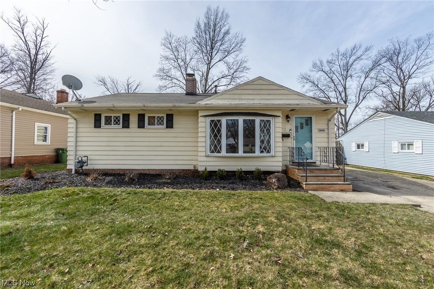 Look no further than this adorable ranch home on a quiet street in Parma Hts!  Open floorplan features living room with large bay window,  hardwood floors, and eat-in kitchen. Down the hall find three bedrooms and an updated full bath!  Freshly painted throughout. All appliances including laundry come with! Full partially finished basement with plenty of storage and flex spaces include a family room and updated full bath!  One car garage with storage and wide driveway for extra parking for your housewarming party! Welcoming backyard with concrete patio for summertime entertaining!  Convenient location near highways, parks, restaurants and shops!