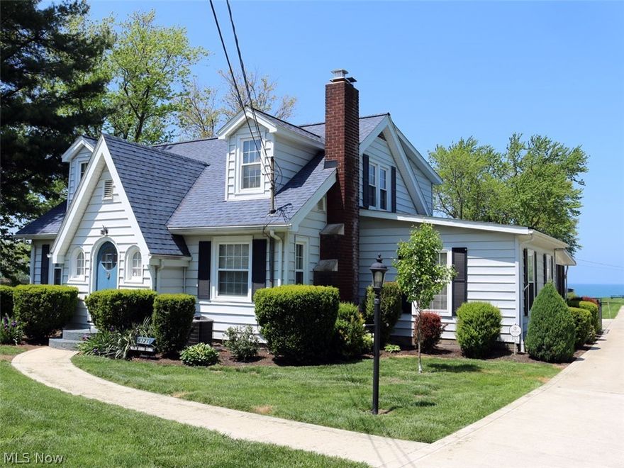 Enjoy the cool Lake Erie breezes as you watch the boats glide by from your charming four bedroom, two bath waterfront home!  Owner recently added erosion control and rough graded the bank.  Newer roof, furnace, air conditioning, fireplace insert and sunroom.  Cement patio outside.  Basement.
