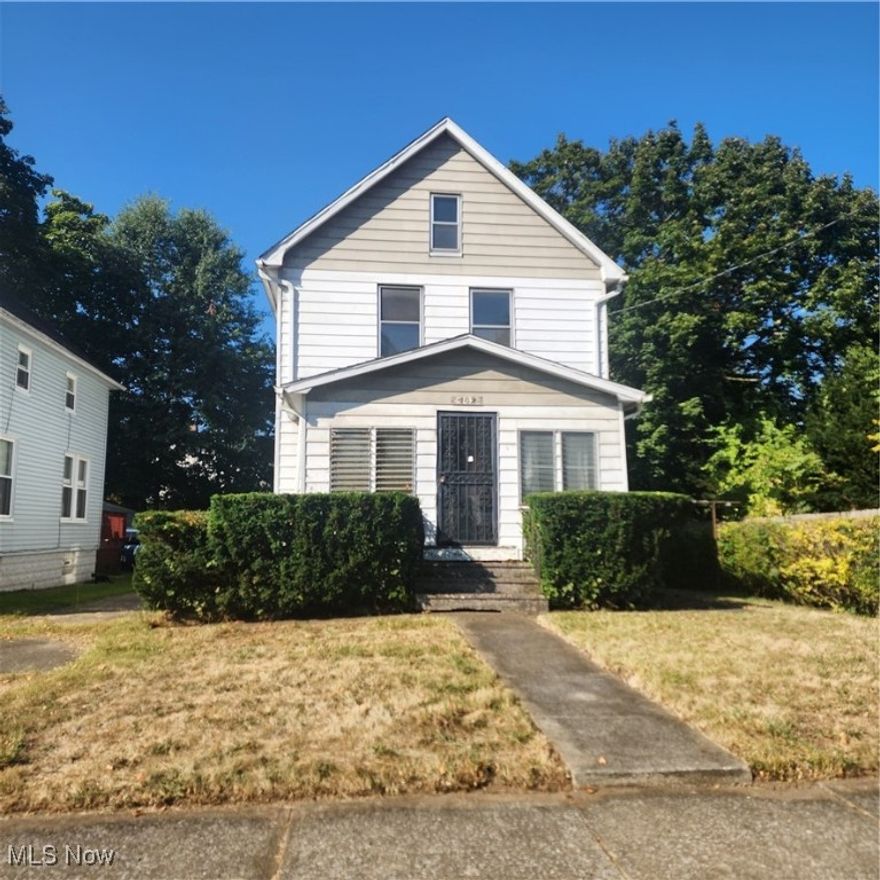 Investor alert! Charming colonial 1,300 sq ft of potential with this spacious 3-bedroom, 2.5-bath, property built in 1918 and brimming with character ready for your personal touch. From its solid construction and enclosed front porch to its vintage architectural details, this home offers a rare blend of historical charm and renovation-ready flexibility. With a full basement, to the convenience of a detached two-car garage with side entry and additional off-street parking and great location, this property is perfect for investors or handy buyers looking to bring it back to life. This home is priced to sell, and the owners will not make any repairs because it is being sold as-is. Cash or conventional buyers only.

Due diligence Buyer to verify all information. Information not guaranteed.