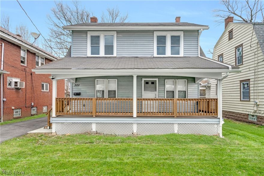 Move right into this beautifully remodeled 2-story house in Youngstown's Newport Neighborhood. Flooded with natural light, 3131 Hudson features a 2-car garage, stylish laminate flooring throughout, a cozy wood-burning fireplace, a mudroom, and an inviting dining room. Upstairs are 3 generously-sized bedrooms and a large bathroom. The basement has an updated half-bathroom and is perfect for storage or fully-finishing. Outside, enjoy the upcoming summer months on the oversized front porch with low-maintenance composite decking, or in the flat backyard. All that's left to do is unpack and enjoy!