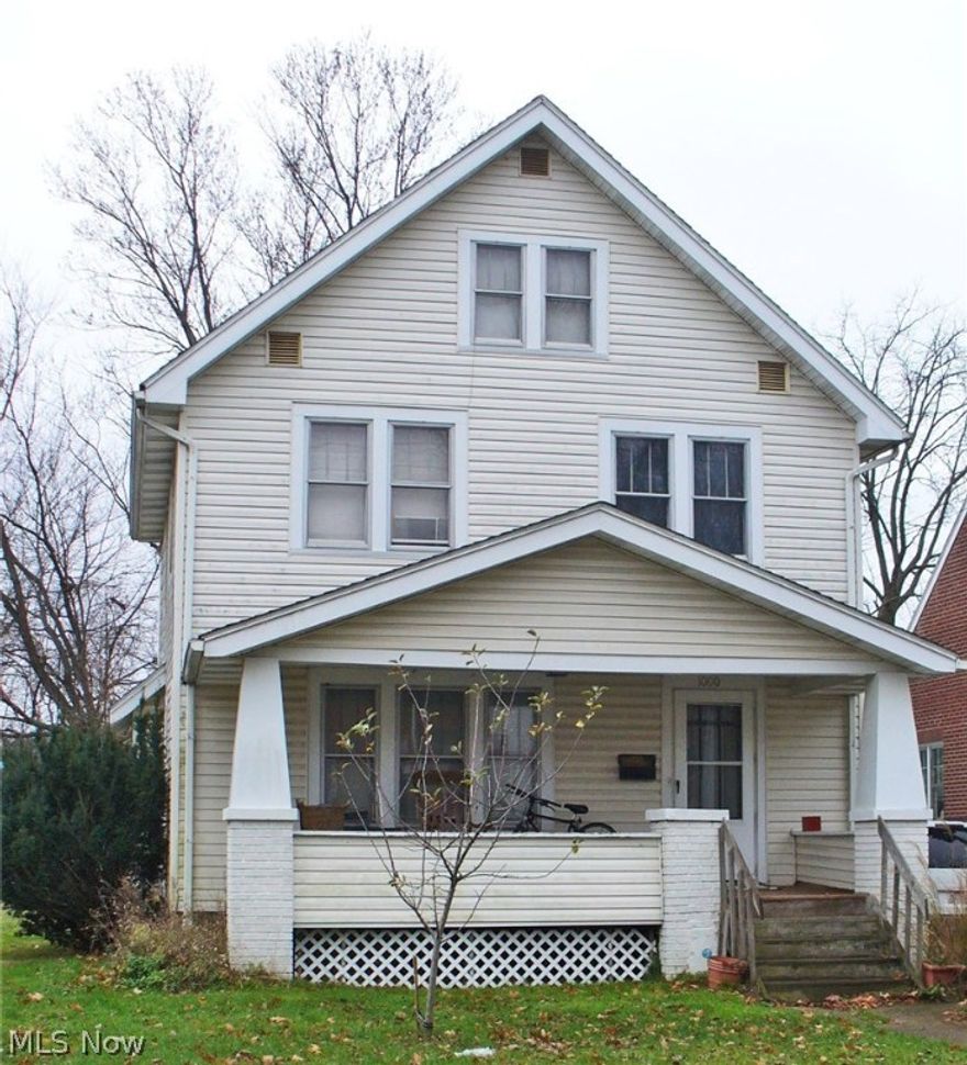 Spacious 2 story home with garage. Home features kitchen w/eat in area, living room w/ fireplace and spacious dining room.  Three bedrooms and full bath on second level.  Third floor attic could easily be additional bedroom or will make a great storage area.  Full basement with laundry, gas furnace, hot water tank and breaker electric. Lot 44x140.  Taxes $442.00 per half year.  Hardwood floors throughout majority of home.  Home needs some TLC.  Affordable starter home or great investment opportunity!