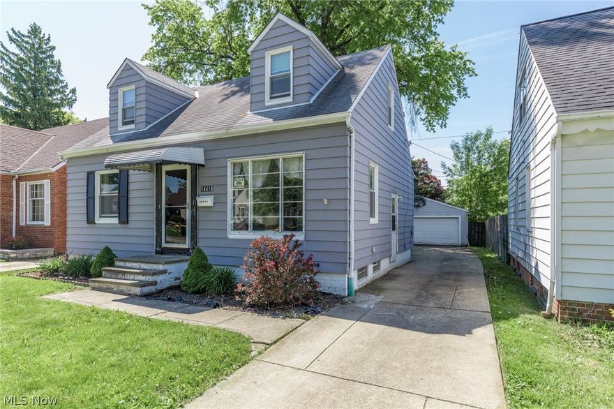 Super Cute Single Family Home with Curb Appeal on a Quiet Street! 3 Bedrooms 1 Bath.  The First Floor  Features Spacious Living room W/ Picture windoew , Eat-in Kitchen 2 First Floor Bedrooms and a Full Bath. Additional Bedroom and Bounus Room on the 2nd Floor. Fenced- In Backyard with a Patio! 2 Car attached Garage.