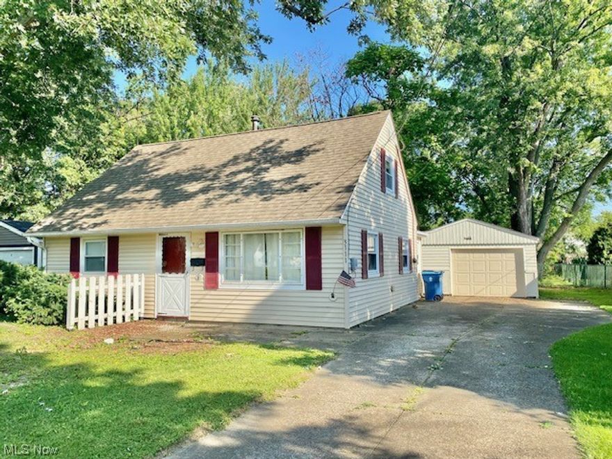 Welcome to this sunny 3 bedroom home with a two car garage.  First floor bedroom and First floor laundry.  Large living room with lots of natural light. The kitchen has a pantry closet with an added dining room with built in storage which will lead you to the large laundry room with built in storage as well.  Upstairs you will find two nice size bedrooms with crawl space storage.  Enjoy the cozy shaded backyard or sit out front on your cement walkway. Bring your finishing touches and bring this gem back to life.