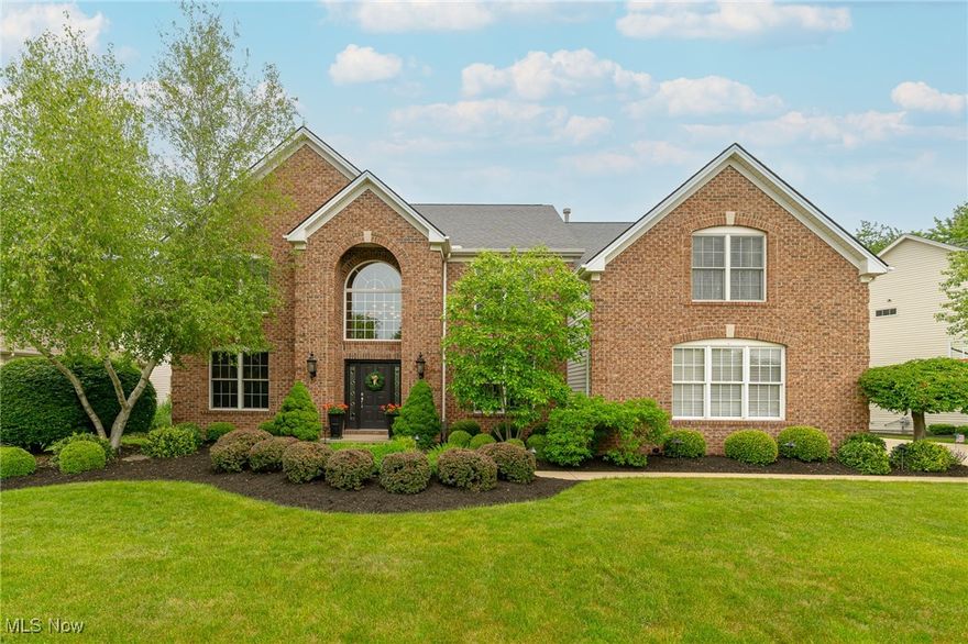 Look no further...this fabulous upgraded and expanded Parkview Bentley in Westwood Farms has everything on your wish list! Professionally landscaped lot with accent lighting, sprinkler system, enormous paver patio. outdoor fireplace & electronic pet fence, side entry 3 car garage, 13 course professionally finished lower level with recreation room and wet bar, and volume ceilings throughout! Warmly decorated open floor plan offers a spacious 2 story great room, 3 full and 2 half baths, library styled home office with built-in cabinetry, sun room with ceramic tile flooring, outstanding maple kitchen with granite countertops butler's pantry, 14x14 formal dining room, larger 1st floor laundry, an awesome super sized master suite with sitting room and 2 huge walk-in closets, sound system, deluxe woodwork package, and many detailed finishes and upgrades thru-out! 2 newer hot water tanks 2012, Bosch dishwasher 2015, and a 1 year home warranty is included! Homeowners enjoy a private clubhouse, swimming pool, tot lot play area, lighted tennis courts and basketball courts, and picnic sites; all complemented by a country pond and back drop of native trees and vegetation. Be sure to check out the virtual tour, floorplan and aerial drone photos! This home has to be seen to be appreciated...make a private appointment today!