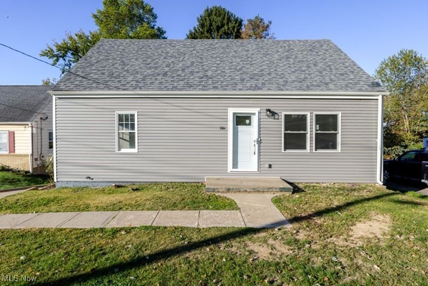 Totally remodeled Cape Cod home located in a well-established neighborhood. This move-in ready home features an equipped eat-in kitchen with brand-new cabinets, granite countertops, and convenient access to a spacious new backyard deck—perfect for entertaining or relaxing. The main floor offers two bedrooms and a beautifully updated bathroom, while the upper-level bedroom is large enough to be divided into two rooms, ideal for a fourth bedroom, home office, craft space, or sitting area.  Comprehensive updates completed in 2023–2024 include a new roof, siding, exterior and interior doors, gutters, downspouts, soffit and fascia, deck, flooring, drywall, wiring, plumbing, paint, kitchen cabinets and counters, appliances, bathroom, and a new planter along the driveway.