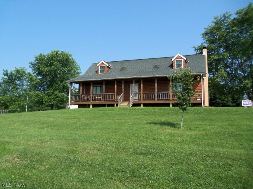 LOCATION, LOCATION, LOCATION........Lovely logsided home on 10 Acres, large kitchen, dinning area, living room, loft bedroom with bathroom, full basement with outside entrance, toilet, sink and shower in Basement. Detached utility garage, 2,400 square feet, concrete floor,  multiple uses, possible use for business, some fencing for animals. Permanent Dog Kennel.   HORSE LOVERS THIS IS A PROPERTY TO LOOK AT. LOCATION, LOCATION, LOCATION. Zanesville, Newark, Columbus commuters. Excellent Location BUY ME!!!! MY OWNER WANTS TO RELOCATE. BUY ME!!!!