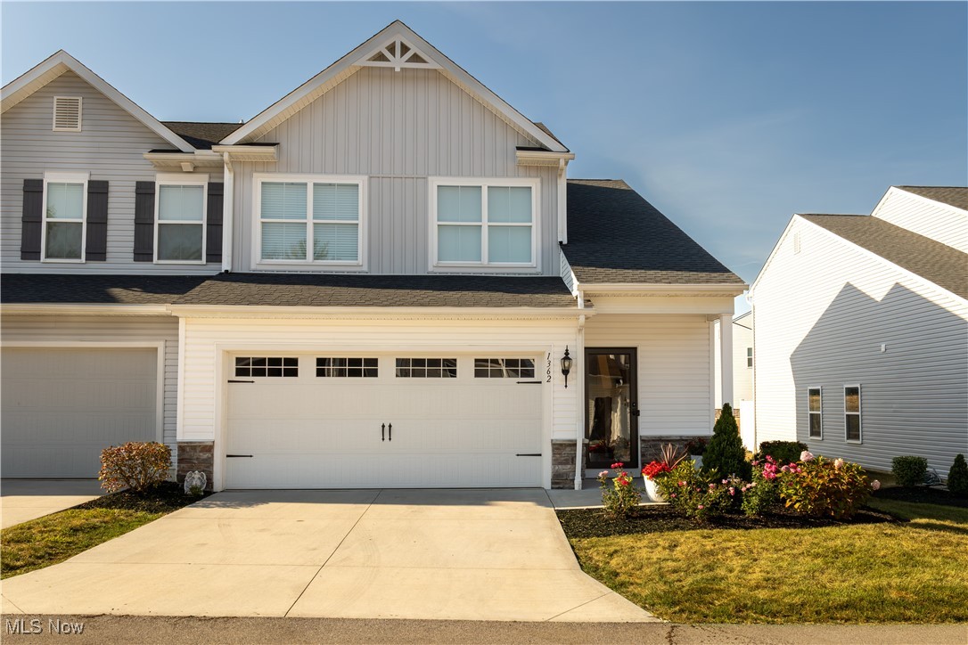 Welcome to this beautifully upgraded 4-bedroom, 2.5-bath end-unit townhome located in the desirable Forest Lakes community in Uniontown. Situated on an oversized premium lot, this home offers a spacious open floor plan with 9-foot ceilings, creating a bright and airy atmosphere throughout. The main floor features elegant new porcelain tile flooring, custom recessed lighting, and a generous living and dining area that flows seamlessly into the kitchen—perfect for entertaining. The kitchen includes a gas range and updated finishes, ideal for the home chef. Upstairs, you'll find gorgeous hardwood flooring in the hallway, luxury carpeting in the bedrooms, and porcelain tile in the bathrooms. Recent upgrades also include fresh paint and upgraded doors.
Enjoy outdoor living on the extended patio, perfect for relaxing or hosting gatherings. As part of the Forest Lakes community, you'll also have access to a park, playground, pavilion, and scenic walking trail. Located in the award-winning Green Local School District and just minutes from shopping, dining, and highway access, this home blends comfort, convenience, and quality.
Don’t miss your chance to own this move-in-ready gem in one of Uniontown’s most desirable neighborhoods!