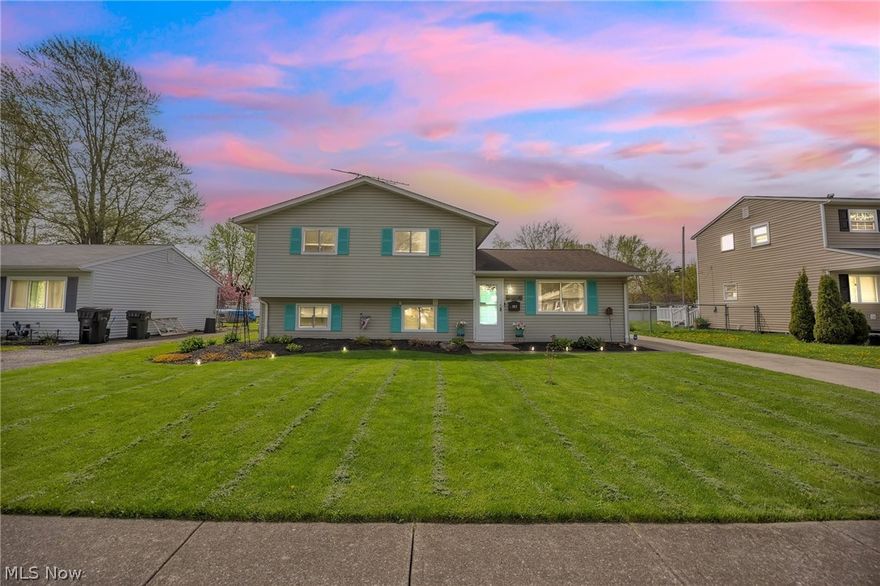 You asked for it! Here it is!!! Spic and span clean, meticulously kept, 3 bedroom 1.5 bath split level in the ever growing area of Elyria! There?s nothing to do, but grab your things and move in! 
You will feel at home the moment you enter - Bright and airy living room, including a designated dining area attached to a Beautifully refreshed solid oak Kitchen with another entrance point to The fully fenced in backyard oasis. Memories will be made here? In the Additionally covered outdoor living space. From this main level, you have the option of accessing all three Generously sized bedrooms And the spa- like main bath (with private access from the master bedroom) on the upper level. In the lower level, you will find an Easily accessible additional half bath, And an extensive , yet welcoming family room for all to gather. Finished off by A meticulous utility room/laundry area with plenty of space for storage. Stunning yet durable laminate flooring has been ran through every square inch. All windows have been replaced in 2022, Along with a new garage door and opener. Furnace and AC has been updated in 2016. Gorgeous name brand appliance package stays with the home. Call your favorite realtor today for your very own private showing? Before it?s too late!