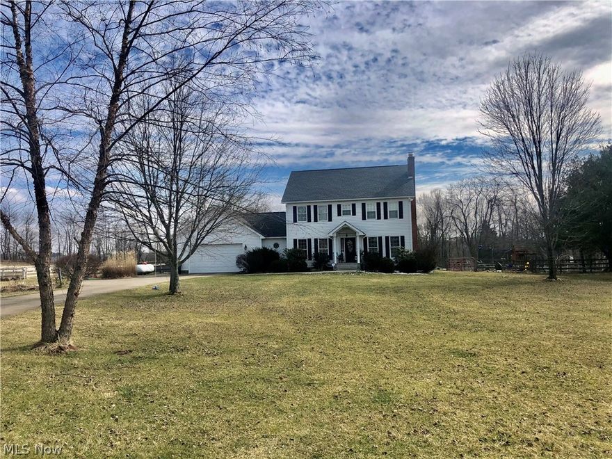 Many reasons to LOVE my newest St Clairsville listing!  Enjoy the fresh air on this 6+ aprox. acre,  4 bed, 3 full bath home.  First floor has nice sized well lit living room with glassed french doors and crown molding.  Dining room is cozy, spacious has crown molding and leads to a large 10x23 screen porch that overlooks the pasture and is perfect for that additional entertaining and gathering time.  The kitchen is L shaped with a 9x9 bayed breakfast nook for seated dining, has great counter and cabinet space/storage and includes all appliances.  Office, full bath and nice size laundry room (includes washer & dryer) on first floor.  Second floor owners suite with a 9x13 walk in closet and two bedrooms with guest bath. Third floor with bedroom or office! The lower level has a large finished recreation room with a cozy fireplace and lots of storage and workroom space available. Home has fenced pasture with concrete floor barn and stalls for your horses or car collection! Subdivision is out of city limits but only a few miles to town or highways. Screened sunroom with view of pool. Cul-de-sac and oversized driveway for your family and friends visit. Schedule your showing soon on this one!