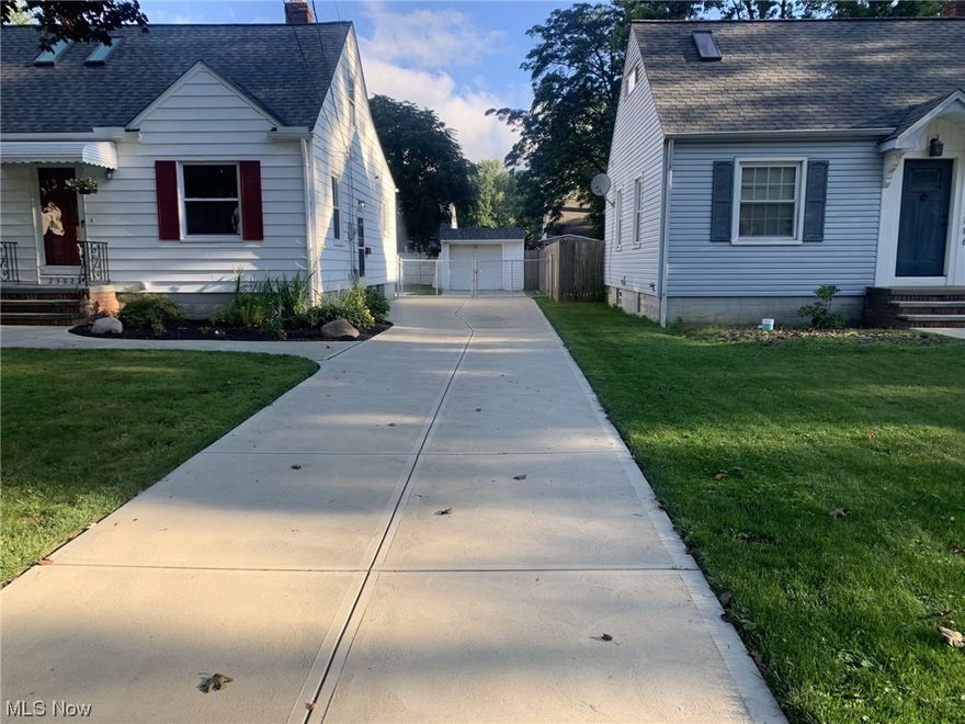 Same owner for over 25 years ready for new owners. Home is located on a dead-end street and near Maple School. Sqft differs from County Records. Home is approx. 1,248 sqft and is a 3-bedroom 1 bath home. Recent updates include roof, windows, skylights, driveway, bathroom, patio, sliding doors and fence. Complete fenced in yard with shed, patio and 1 car detached garage. Rose of Sharon tree does not stay and will be removed. Partial unfinished basement with sump pump, working shower and toilet.