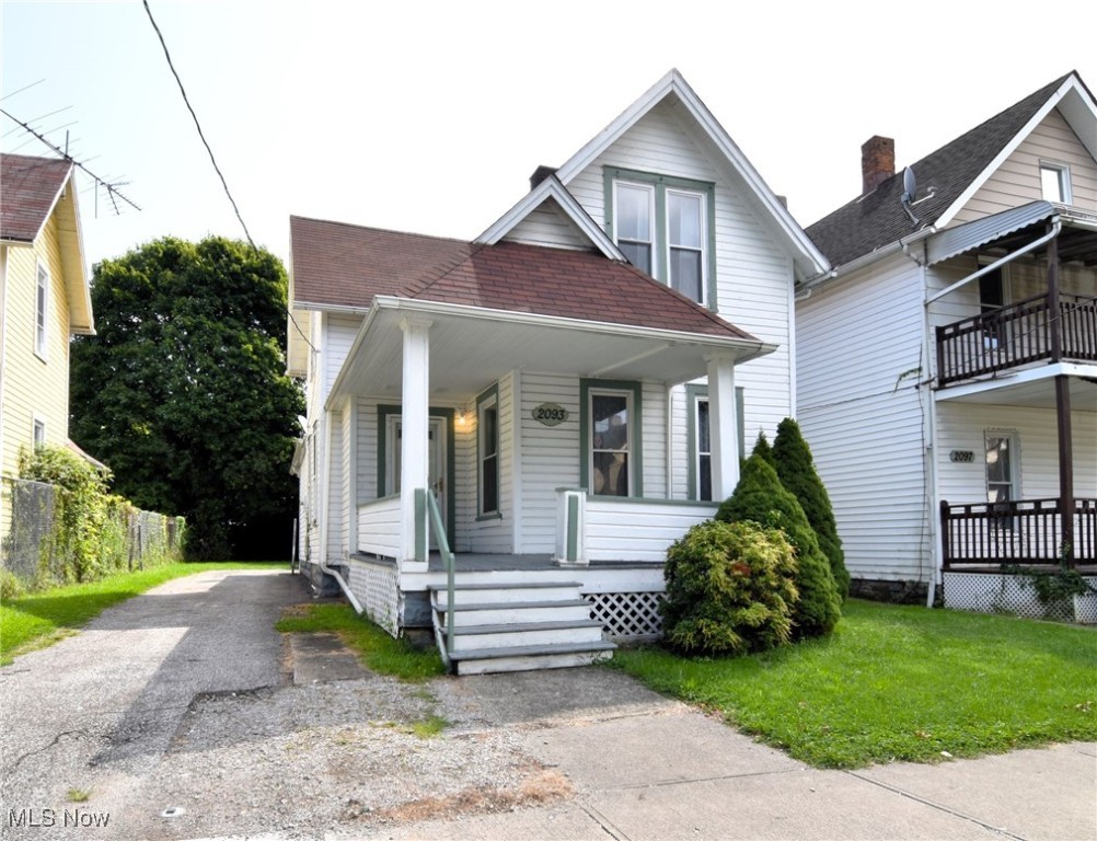 This refreshed yet historic west Cleveland home is move in ready and waiting for you! New paint throughout. Repairs and updates were made in preparation for market and the home is in great condition. 4 bedrooms and 1 full bath. Very high ceilings on the first floor! Large kitchen footprint. Lovely front and rear entranceways as well.. and front and rear porches! Large spacious yard. Two of the bedrooms are on the first floor and the other two are on the second floor. Nice large landing on second floor as well. Luxury vinyl flooring throughout. Big basement with ample storage. Close to all the hippest neighborhoods in town as well as shopping, dining, nightlife, hospitals, and highways. Please enjoy our attached video tour and request your private showing today!