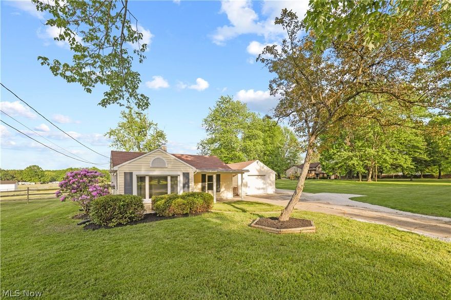 Situated at 6590 Hoagland Blackstub Rd. in Trumbull County, this 2 bedroom, 2 bath ranch home is ready for its new owner! The home has been completely renovated. The kitchen boasts new counter tops, new and refaced cabinets along with new lighting and appliances. The walk in pantry has a sliding barn door and has also been renovated. The owners suite has an updated bathroom, zoned baseboard heating and new carpeting. The additional bedroom and bath have both been updated with new fixtures and flooring. The laundry room has plenty of new shelving and new flooring. A new fuel oil furnace has been installed along with a new 100 amp electrical service, new water pressure tank (well water) and a new hot water tank. The home does not have central air conditioning. Outside there is a nice garage along with a storage shed. The large lot offers plenty of room for additional outbuildings and lots of entertaining space. The property is also conveniently located close to Mosquito Lake which is one of the largest lakes in Ohio with more than 7,000 acres of surface area. Also, just up the road from the property is the 9,000 acre Mosquito Creek Wildlife area that allows for public hunting on 1,500 acres. Do miss the opportunity to purchase this move-in ready home!