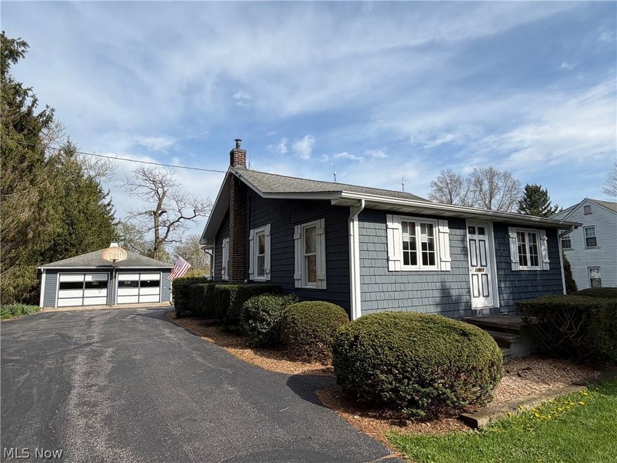 GREAT STARTER HOME in Chardon School District! Welcome to this Charming Cottage set on over half acre manicured yard. This wonderful home has been lovingly maintained by one family for over 60 years! Main level living includes 2 Bedrooms, Living Room with built-in bookcase, Eat-in Kitchen, full bath with dressing area, cedar closets & solid wood doors throughout. Unfinished basement with laundry area & glass block windows. All appliances stay including washer & dryer! Walk-up attic for storage or room to expand. New well drilled in 2020. HWT 2021. Updated electrical panel. Community sewer, no septic. Back sun porch overlooks beautifully kept deep backyard with plenty of room for gardens, play area & summer cookouts on the paver patio. Double wide paved driveway with turnaround, 2+car detached garage plus garden shed. Great location....just steps away from Lake Aquilla/Geauga Parks, Maple Highlands Trail & just minutes to Chardon Square to enjoy shopping, dining & all community events. This home is ready for a new family to make memories of their own! Immediate Possession!