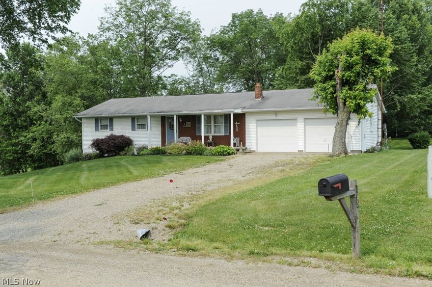 EXCEPTIONAL....Inside and Out.  This cheerful ranch home is located in the ever popular West Muskingum School District, and would make a perfect commuters home with easy access to SR40 or I70.  Outside will be like your own piece of heaven, with gorgeous green space, a restful deck, and a patio from the walk out lower level.  Neat and clean inside too....with spacious areas upstairs and down.  Other special features of this abode are an efficient wood burner, roomy bedrooms, ample pantry & storage space, and a generously sized kitchen.  Take advantage of this special offering and schedule your showing today.