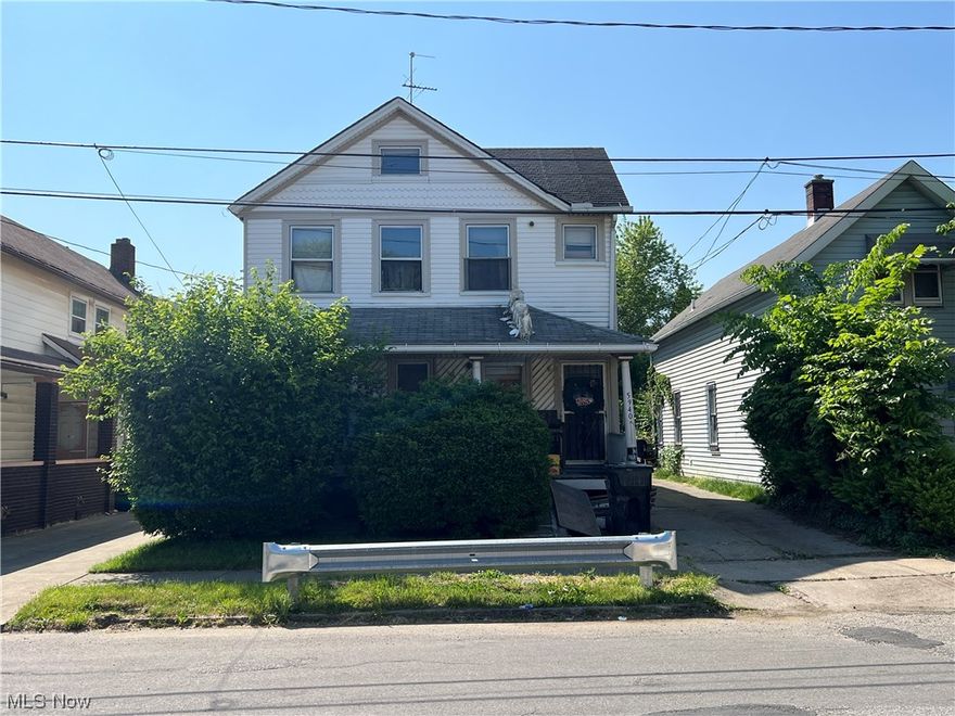 Nice size triple off Broadway on nice street in Slavic Village.  Property needs full rehab including a new roof.  Solid investment opportunity with plenty of room to complete a nice rehab to attract quality tenants.  Selling as is.  Seller will not clean out.