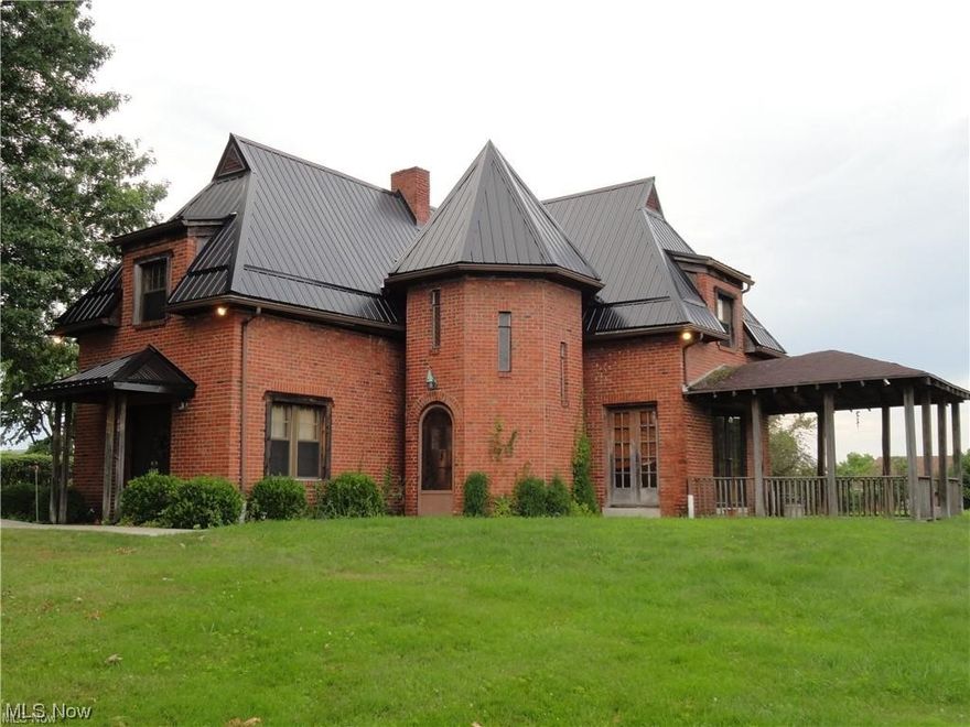 One of a kind home on a level 0.835 lot in Weirton city limits.  Large Family room, living room & kitchen on the main floor.  Spiral staircase leads upstairs to 3 bedrooms, full  bath and a possible office or walk in closet.  Double doors in living room lead outside to a covered porch