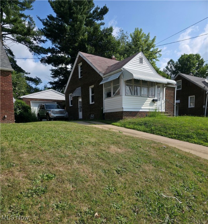 Desirable brick Cape Cod with a partially finished lower level! Two bedrooms and a full bath are conveniently located on the main floor. On the second floor, there is a third bedroom with a walk-in closet, along with a wonderful bonus room waiting for your ideas and imagination! The galley-style neutral kitchen has a lot of cabinets and a spacious countertop. The living room is a good size and leads to an enclosed 3-seasons front porch. The lower level boasts a finished family room and a separate mechanical area. In the private backyard, there is a covered patio attached to the garage.