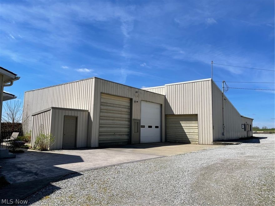 WAREHOUSE/WORKSHOP ... PLUS ... SINGLE FAMILY HOME... Good location and accessibility located along State Route 3 (Cleveland Rd) just minutes north of Wooster...  WAREHOUSE features an office, gas heat, electric, water and concrete floors... roof is approximately 5 yrs old... improvements in 1986 include a 9x8, 40x32 and 54x32 sections - as well as a 54x28 addition was added on in 1995...  the BEAUTIFULLY REMODELED HOME has an impressive stone front accent, many replacement windows and features an open floor plan, two 1st floor bedrooms, 1st floor laundry, 1 1/2 baths, large partially finished 2nd floor, basement, and gas heat...  roof is approximately 7 years old... LEASES:  Current long term tenants in warehouse and home are month-to-month leases...   UTILITIES:  Warehouse and Home are separately metered for gas and electric...