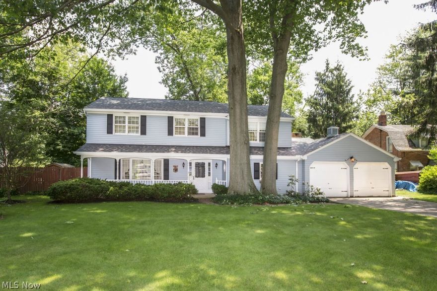 Location, location, location!  Spectacular view of the river on a beautiful street in Olmsted Falls. This 4 bedroom Colonial offers 2563 sq feet. Included with this home is an in-law suite on upper level with separate entrance through garage featuring a bedroom with french doors exiting a small deck overlooking the river, a kitchen and full bath. All 3 other bedrooms and a full bath on upper level. The ground level offers a galley kitchen, formal living/dining rooms, family room w/wood burning fireplace, laundry and a half bath. Bring your personal decorating ideas and enjoy this prime location.