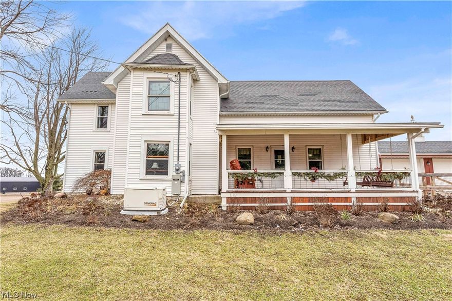 Beautiful Home with over 2000 sq ft 4 large bedrooms 2 full baths, main floor laundry room, huge kitchen with island open to dining room. Large windows that let a lot of natural light in throughout the house. Upstairs bathroom has his and hers sinks. One of the large bedrooms upstairs has another small room in it that could be used as a nursery, office, or very large closet.  All new appliances that stay. All new flooring throughout the house. Brand new covered porch with porch swing perfect to enjoy the beautiful property. The property has 1.7 acres. 3 and a half car garage. 22 x 22 woodshop that was added. 12 x 24 she shed / green house that is such a unique added space. 2 chicken coupes with 30 ft chicken run. Matured rose garden. Raised vegatable garden. Brand new above groud pool with deck that has never been used. 8 Year old hot tub. Outdoor shower and sink. Pear, Peach, Apple, & Plum Trees. A private fire pit area on the back of the proeprty, perfect for get togethers. Fenced in yard. Rain catchers with hose perfect for watering the garden and landscaping aroung the property. Must see this very unique home!