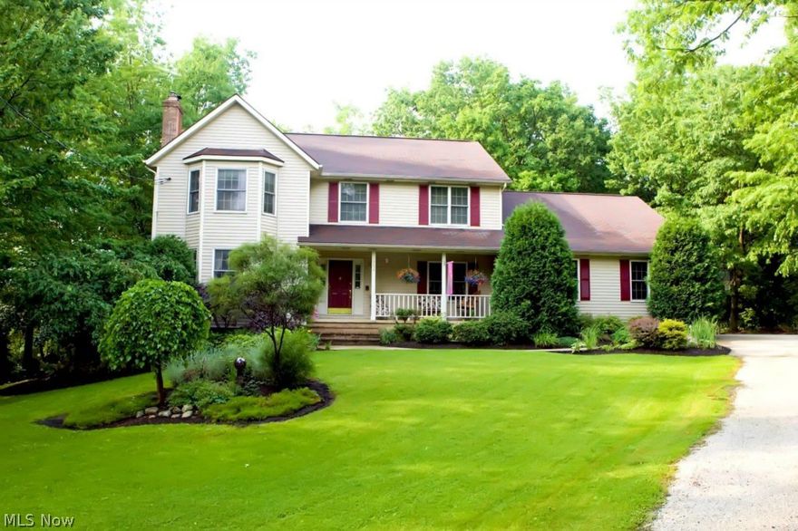 Beautifully landscaped country home nestled on 6.8 acres in Palmyra Township. The private outdoor ambiance of the hammock over the rolling waterfall makes you feel like you're in your own oasis! Centrally located within 5 major cities and multiple airports and universities, this home provides easy access for education, work, travel and business. Looking for a home that will entertain? This home is made for picnics and parties! Finished basement includes a large oak bar sink and walkout sliding door to the hot tub, waterfall and fire pit area. Walk the sandstone path to large decks situated between a Florida room that is accessed from the kitchen and overlooks the manicured landscaped and private backyard. If the outside of the house is not appealing enough, enter the inside of this move in ready home. Amish framed, custom built and designed this 3 bedroom and 3 full bath home includes a first floor office or used as a fourth bedroom. First floor laundry room, storage space throughout h