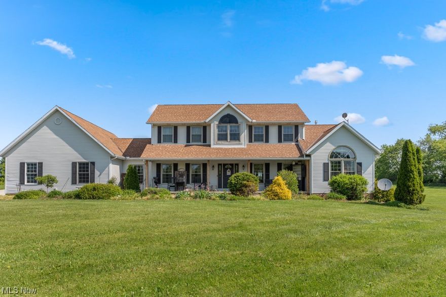 Look no further! Everything you want, this property has! Large 4-bedroom, 4 full bath home. Open floor plan, first-floor laundry. Family room or in-law suite on the first floor. Neutral décor with large rooms and tons of storage and closets, fireplace, 4 car garage, large Trex deck, garage with hot tub. New 50'x30' pole building. Almost 5 acres, beautiful setting overlooking pond. Great location. Convenient yet in the country just outside Louisville.