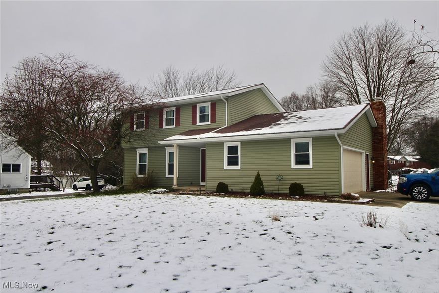 Welcome home to this beautifully maintained Tallmadge colonial, set on just over a half-acre with plenty of space inside and out. This 3-bedroom, 2.5-bath home blends comfort, function, and charm in a location close to everything - schools, the Rec Center, Maca Pool, and local shopping yet tucked in a peaceful neighborhood with driveway access from Milton Dr.

Step inside to a welcoming main level that offers both room to gather and room to unwind. The large living room flows nicely into a cozy family room with a wood-burning (or gas) fireplace, while the central eat-in kitchen connects easily to a formal dining room, office/flex space, and half bath. The bright 3-season sunroom opens to a backyard designed for enjoyment, complete with a deck for grilling or relaxing, a fenced area with pet turf, and a spacious storage shed with loft.

Upstairs, you'll find a comfortable primary suite with private bath, two additional bedrooms, and another full bath. The lower level adds even more flexibility with ample room for storage, recreation, or hobbies, whatever fits your lifestyle best.

Thoughtfully cared for over the years, the home features numerous updates, including new siding, gutters, and entry doors (2018), luxury vinyl plank flooring (2016), roof (2014), and vinyl replacement windows (2007), plus other thoughtful improvements throughout (per seller).

If you've been waiting for a Tallmadge home that feels warm, welcoming, and move-in ready- this is it.