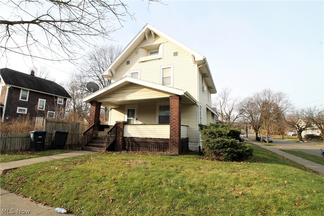 Investors! Perfect opportunity for investors or first-time homeowners. This is a four-bedroom, one full bath colonial home with front covered porch. Living room, kitchen, dining room on the main level. Upstairs there are four bedrooms, and a full bathroom. There is an unfinished full basement great for storage, laundry area, glass block windows etc. Newer hot water tank, newer windows, newer siding. Two car detached garage. Currently the rent is $650/Monthly. Tenant pays all utilities. Great find!