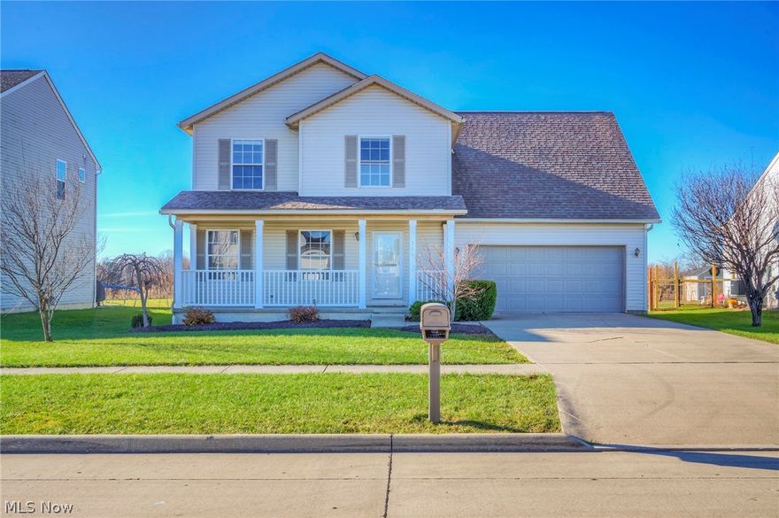 Welcome home to 155 Fairfield Drive. This home is a newer construction (2008). There’s newer carpet in all the bedrooms and plank flooring in the Living Room. The kitchen has maple cabinets, granite counters, stainless appliances, and walk-in pantry. The dining area is very spacious and overlooks the large back yard. There are four bedrooms on the second floor including an owner’s suite with a private bath and a walk-in closet. There is a second floor hall bathroom and first floor half bath with ceramic tile floors. Your days of taking your laundry for a walk are over! There is a second floor laundry!! All on a full basement stubbed for a full bath. The oversized garage supports plenty of room for a work shop area in addition to two vehicles. The home is a short distance from a park with a playground and basketball courts. Schedule your private showing today.