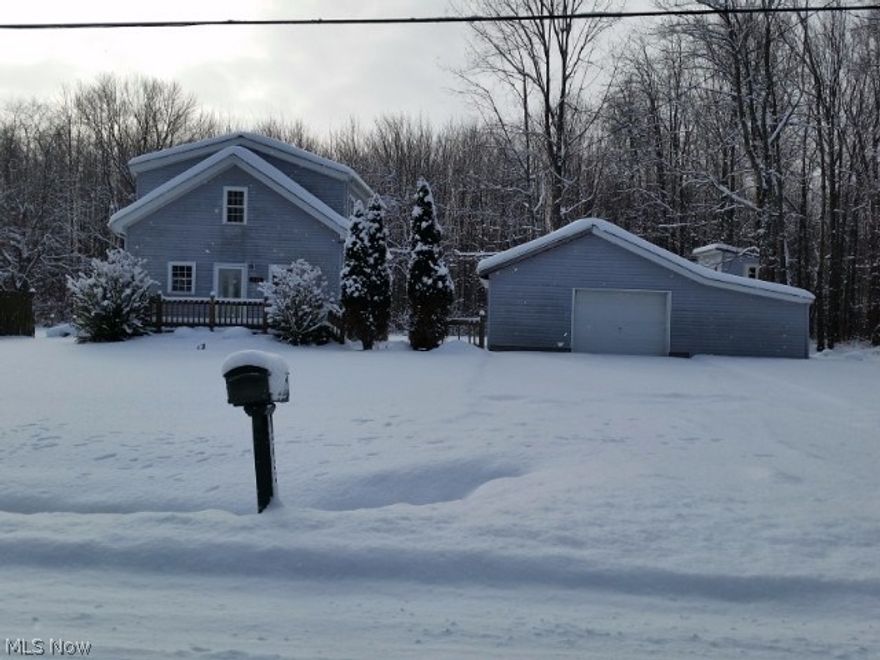 3 Bedroom, 1 Bath Cape home located in Ashtabula, OH. This property is located on a dirt road on a quiet rural street. Sitting on 1 acre of wooded land. Home has a large eat-in kitchen that looks onto the large above ground pool. Backyard is spacious and flat. Would be a great investment or starter home. Home will need repairs and updates before move in ready. Property sold in its “AS-IS, WHERE-IS” condition. Seller does not prorate taxes. Buyer pays all closing costs including, but not limited to any and all transfer taxes, title, legal, and recording fees. Seller has no knowledge of condition. It is the responsibility of the buyer to do all research on specifics pertaining to this property.
