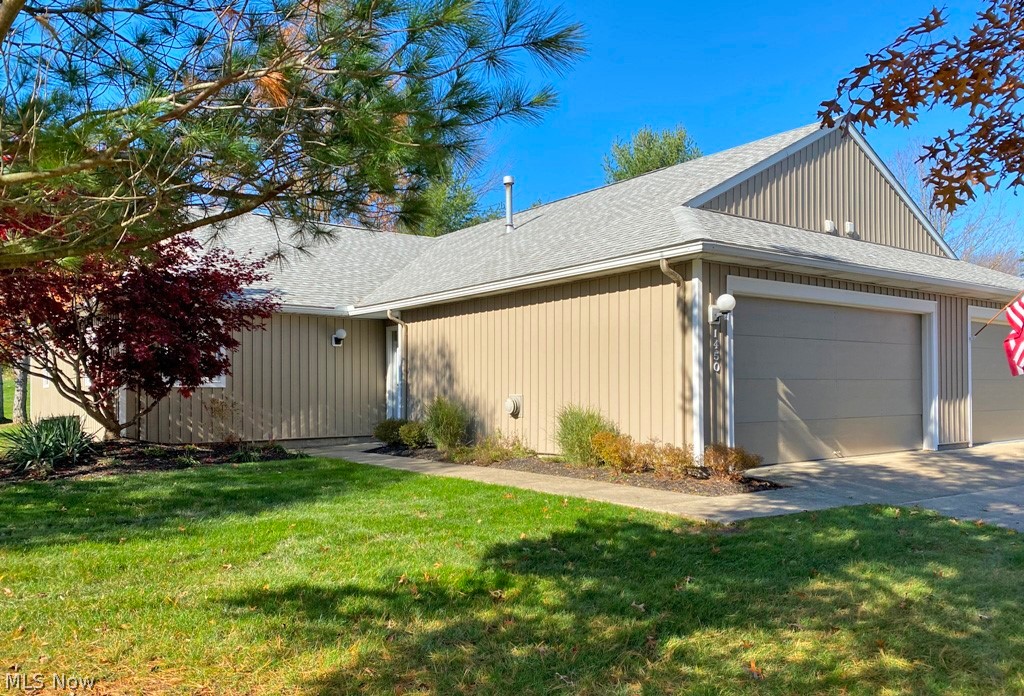 Welcome to this pretty, neutrally decorated condominium in Heritage Glen conveniently located to the schools, shopping and freeway, and ready to move right in! This open floor plan features a living room with sliding doors to the patio and a dining area for entertaining. The spacious kitchen offers great cabinet space and a breakfast bar as well as an eating area. There are two nice sized bedrooms with the master suite having its own full bath and a walk in closet, and the second bedroom having bath access. Conveniently located, the laundry room includes washer and dryer. The patio opens to a green area which is great for quiet times. Other features include storage and heater in the garage, built in cabinets and a utility sink. Improvements: Roof and siding were recently replaced and the assessments are all paid. Hot water tank 2017.